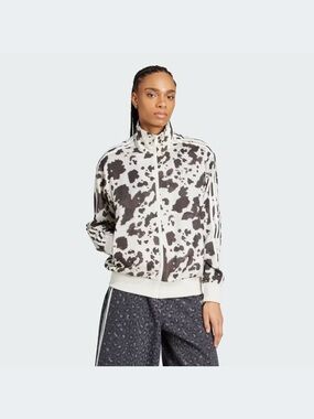 adidas Cow Spot Bomber Jacket in White and Black